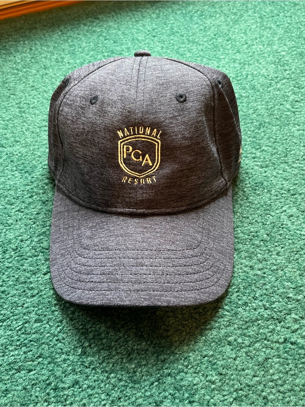 Under Armour Men's Charcoal Cap with Gold Crest Embroidery